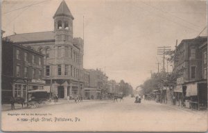 Postcard High Street Pottstown PA