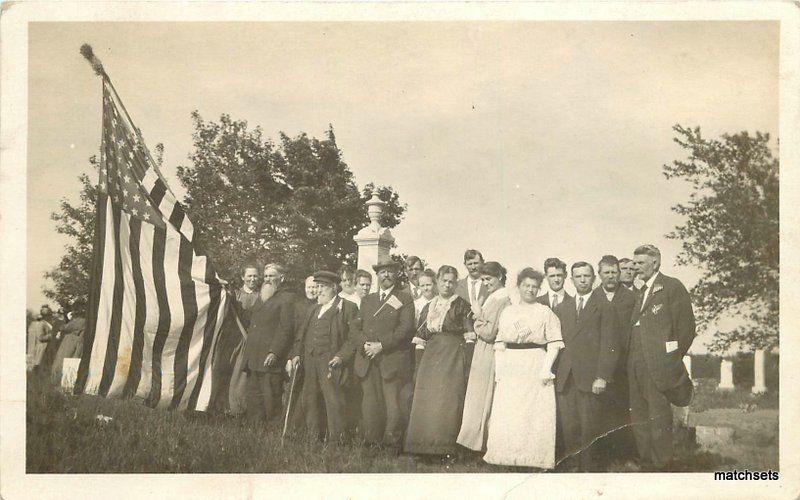 C-1910 Gar Veterans Military Memorial Patriotic RPPC real photo postcard 8987