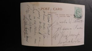 1910 Royalty Postcard Cover RPPC to Wigborough King George V and Queen Mary