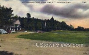 Golf Course & Club House - Inlet, New York NY Postcard