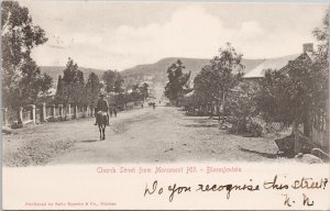 South Africa Bloemfontein Church Street from Monument Hill Epstein Postcard H62