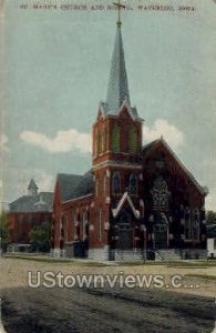 St. Mary's Church and School - Waterloo, Iowa IA