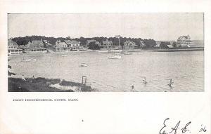 Onset Bay MA Point Independence Boats Postcard