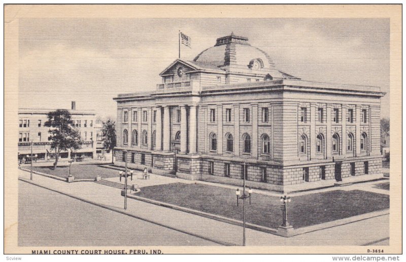 Court House , PERU , Indiana , 30-40s