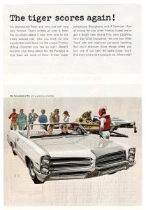 1966 Pontiac Tempest, General Motors - Vintage Ad (The Tiger Scores Again))
