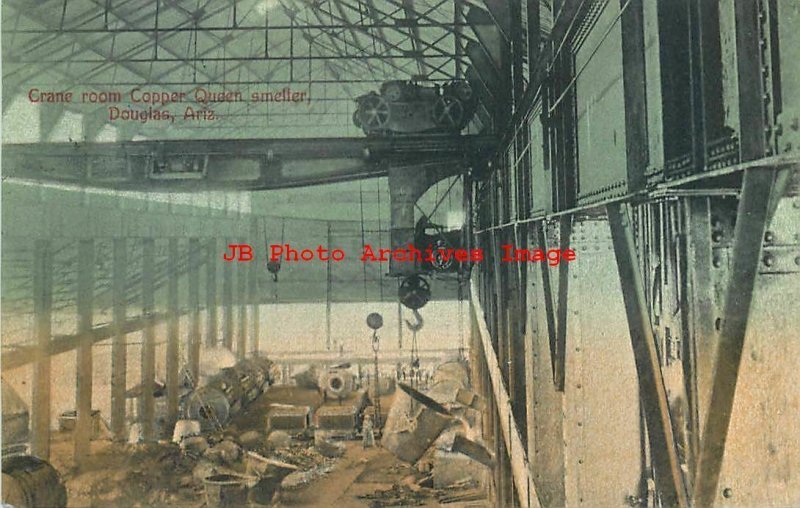 AZ, Douglas, Arizona, Copper Queen Smelter, Crane Room, Robinson Bros