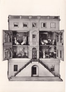 1740 Dolls House London Museum Real Photo Exhibit Postcard