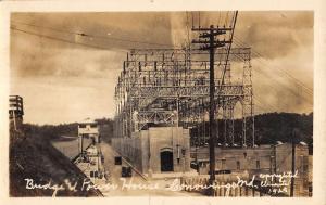 Conowingo Maryland Bridge Power House Dam Real Photo Antique Postcard K25180