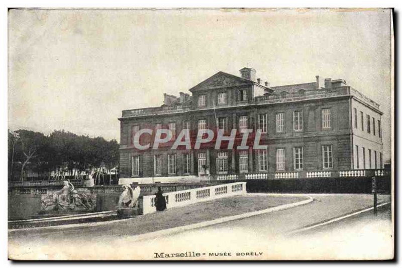 Old Postcard Marseille Borely Museum