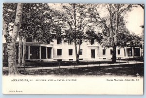 Annapolis Maryland MD Postcard Officers Mess Naval Academy Exterior View 1905