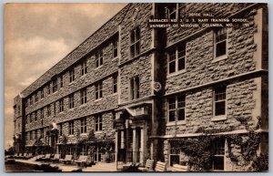 Vtg Columbia MO Defoe Hall Navy Training School University of Missouri Postcard