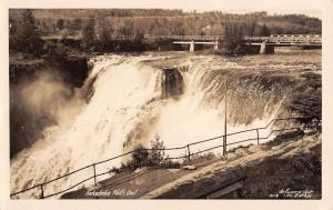 Kakabeka Falls Ontario Canada Waterfall Real Photo Antique Postcard K54866