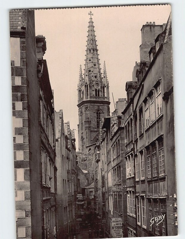 Postcard Saint-Vincent Cathedral Saint-Malo City in France