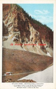 WY, Sylvan Pass, Wyoming, Cleft In Mountain, Cody Road, Burlington Route