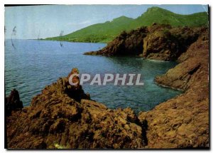 Postcard Modern French Riviera The Gold Cornice rocks Trayas