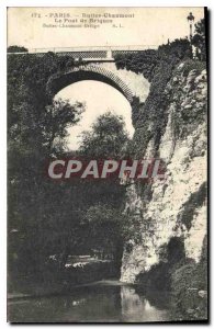 Postcard Old Paris Buttes Chamount The Brick Bridge