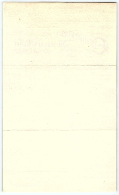 1900 BURKHARDT WISCONSIN C. BURKHARDT GRAIN DEALER BILLHEAD STATEMENT Z651