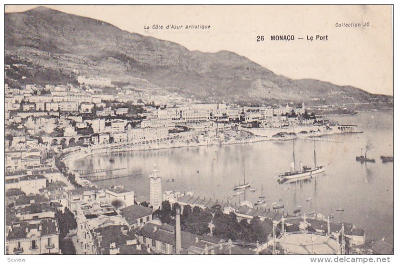 Aerial View, Port, Sail Boats, Ship, MONTE-CARLO, Monaco, 00-10's
