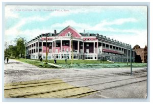 1909 New Clifton Hotel, Niagara Falls Ontario Canada Ransomville NY Postcard