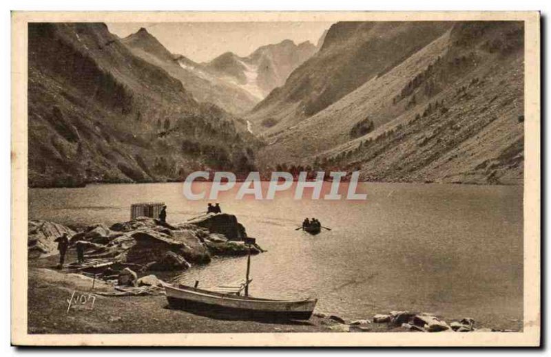 Pyrenees Old Postcard Around Cauterets Gaube Lake