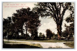 Beecher Homestead Well Litchfield Connecticut CT UNP  DB Postcard G17