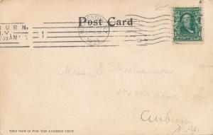 Bicyclist at Portsmouth Terrace, Rochester, New York - pm 1905 - UDB