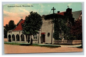 Vintage 1910's Postcard Grace Episcopal Church Pendleton St. Waycross Georgia