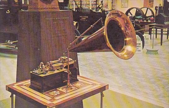 Gold Plated Electric Edison Victor Phonograph Edison Winter Home and Museum F...