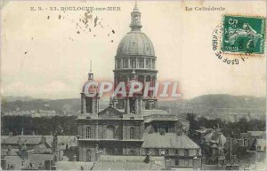 Old Postcard Boulogne sur Mer La Cathedrale