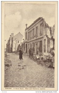 A Street Scene, Ruin and Desolation Supreme, RHEIMS, Marne, France, 00-10's