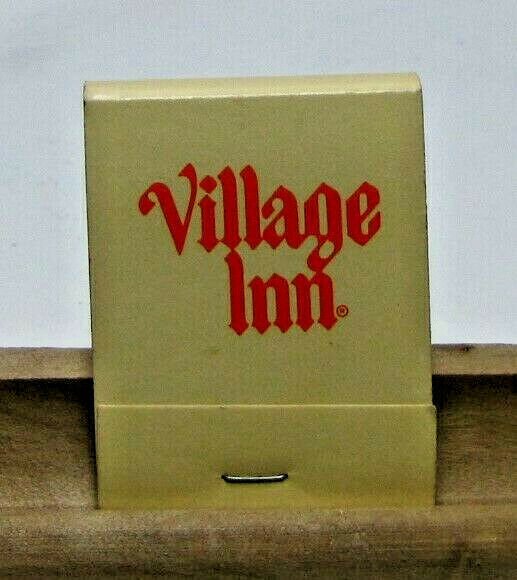 Village Inn Topeka & Salina Kansas Vintage Matchbook Cover-FULL 