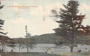 Groveland Massachusetts Merrimack River from the Pines Vintage Postcard JF360075