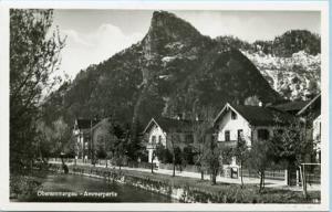 Germany - Oberammergau, Ammer (River) Passing By  *RPPC