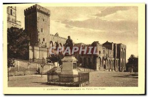 Old Postcard Avignon Main Facade of the Palace of the Popes