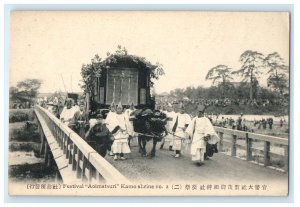 1926 Aoi Matsuri Festival Kyoto Japan Shrine Temple Unposted Antique Postcard