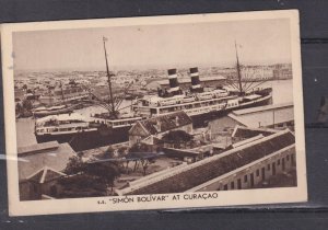 NETHERLANDS SHIP  S.S. SIMON BOLIVAR , KNSM LINE, c1930 ppc., unused.
