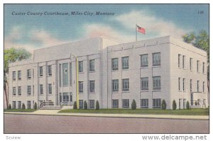 Custer County Courthouse, MILES CITY, Montana, PU-1954