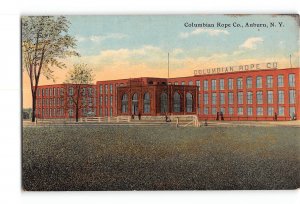 Auburn New York NY Postcard 1907-1915 Columbian Rope Company Factory
