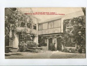 287274 UK Abindon-on-Thames Crown & thistle Hotel 1909 year RPPC
