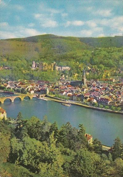 Germany Heidelberg Blick Vom Philosophenweg