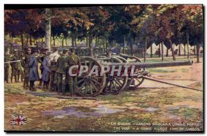 Old Postcard Militaria English has long range guns