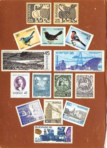 Samples Of Swedish Stamps, Issued In 1970 To 1971  