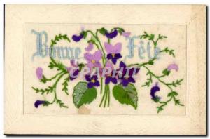 Old Postcard Fantasy Flowers Toil?e