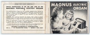 Magnus Portable Electric Organ Magnus Harmonica Co Newark New Jersey NJ Postcard