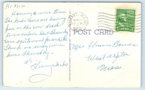 Postcard High School, Belfast, Maine 1950 F111 