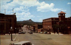 Prescott Arizona AZ Classic 1950s Cars Street Scene Vintage Postcard