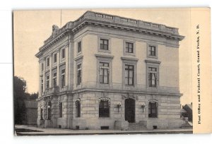 Grand Forks North Dakota ND Postcard 1907-1915 Post Office and Federal Court