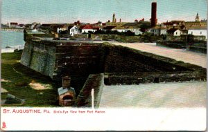 View from Fort Marion, St Augustine FL Tuck 2439 Vintage Postcard Z24