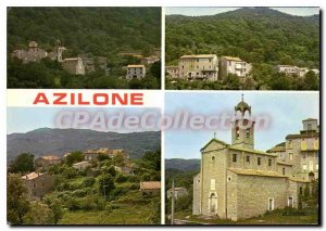 Postcard Modern Azilone Corsica Various Aspects Of The Village