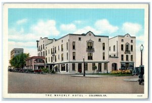 c1940 Exterior View Waverly Hotel Building Columbus Georgia GA Unposted Postcard